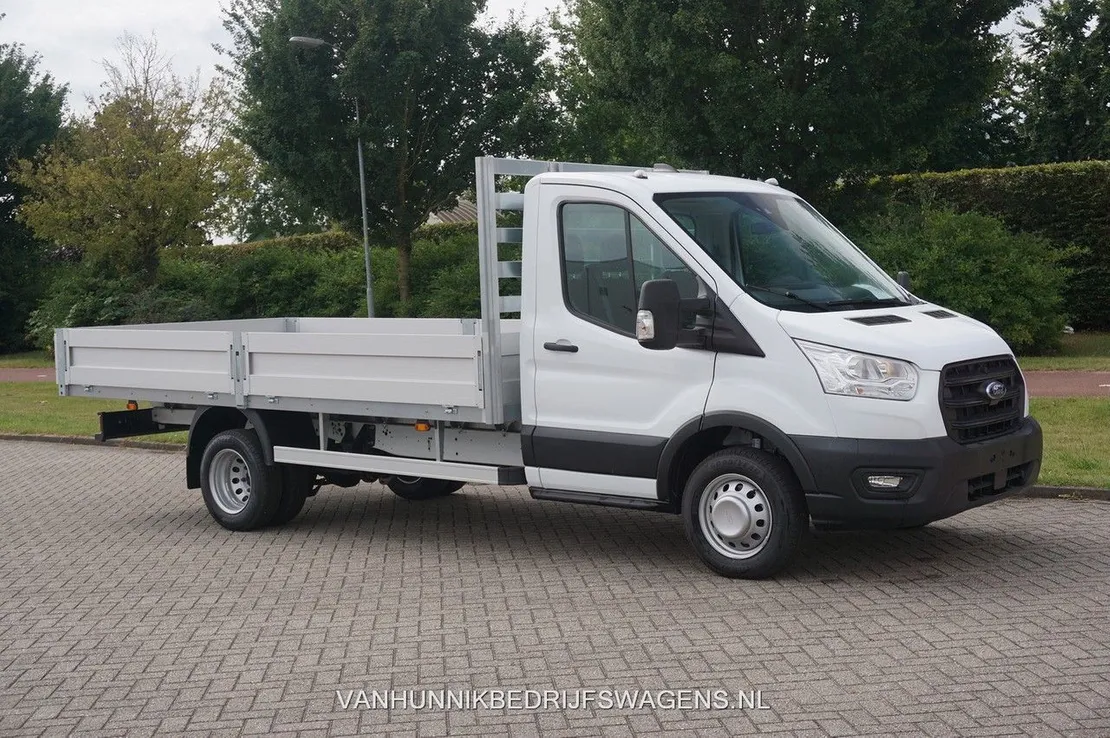 Ford Transit 350L Open laadbak 130PK Dubbellucht L4 Airco Cruise Bluetooth